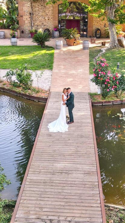 Mariage au Mas Rières à Toulouges : nature, charme et engagement au cœur des Pyrénées-Orientales